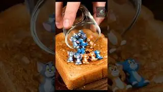 Tom & Jerry on Bread? 🐱🐭 | Nostalgia ASMR #TomAndJerry #Shorts #Nostalgia #Satisfying #AI