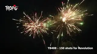 TB408 REVOLUTION (150 shots) - TROPIC Fireworks, Fajerwerki, Feuerwerk, Vuurwerk, Feu d'artifice