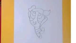 How to draw Bubbles from The Powerpuff Girls