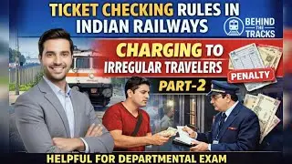 Charging to Irregular Travelers | Ticket checking Rules in Indian railways  #Lecture 15 Part  02