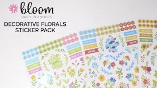 Sticker Sheets, Decorative Floral Planner Stickers - bloom daily planners&reg;
