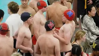 Команда юношей по плаванию Naperville Central одержала победу в конференции над командой Metea Va...