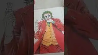 My drawing|Joker|colour pencil|part-2|The end 😈😈