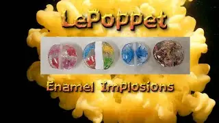 Lampwork Glass Beads:  Enamel Implosions