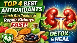 Top 4 Best Antioxidant that help to Flush Out Toxins & Repair Kidney Fast  #KidneyHealthTips