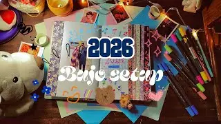 2026 bujo setup✨|Announced something❓|Aymen's Bujo #journalwithme #2026 