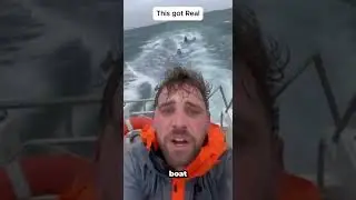 Footage of mysterious creatures chasing them.But they are save #mermaid #viral #trending #fishing
