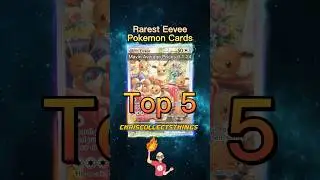 Top 5 RAREST Eevee Pokemon Cards 👀 #shorts #pokemontcg #eevee