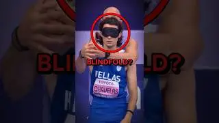 Почему у этого бегуна повязка на глазах? 🤔