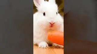 Rabbit Eating Carrot ASMR Video