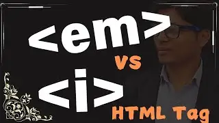 i tag vs em tag || em tag vs i tag || what is difference between em tag and i tag #htmltutorial