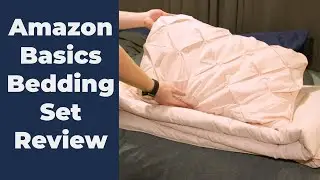 Amazon Basics Comforter Set, All-Season Down-Alternative Pinch Pleat Design | Hard to Beat The Price