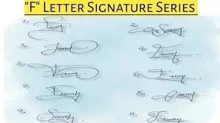F Letter Signature Design | 10 Stylish F Letter Signatures | Signature Style Ideas