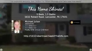 SOLD! - $172,900 - 1632 Robert Road, Lancaster, PA 17601