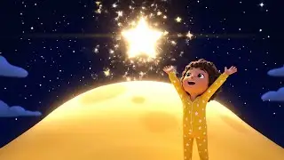 Sleepy Star Rolled Down the Moon Hill ⭐ | Nursery Rhymes for Kids & Baby Songs
