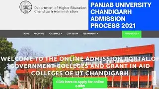 SCHEDULE AND IMPORTANT INSTRUCTIONS FOR ONLINE ADMISSIONS (2021) DHE CHANDIGARH| (PANJAB UNIVERSITY)