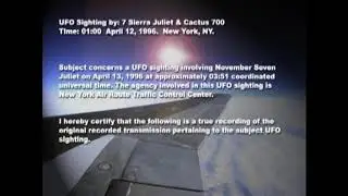 Airline Pilot UFO Sightings (3 of 3) - April 13, 1996 - New York, NY