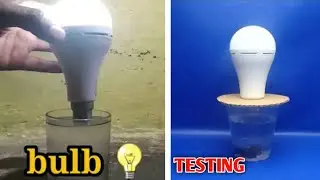 Simple Science Experiments Glowing Bulb From Salt Water ands Testing Real Fake