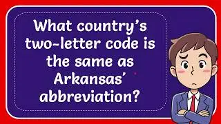 What country&rsquo;s two-letter code is the same as Arkansas' abbreviation?