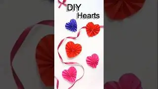 DIY Easy Valentine Decor 😍 I #shorts #youtubeshorts #viral #valentinedecor #paperheart #easydiy