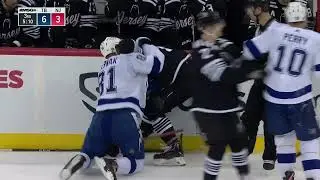 NHL Fight - Lightning @ Devils - Cernak vs Bastian - 15/02/2022