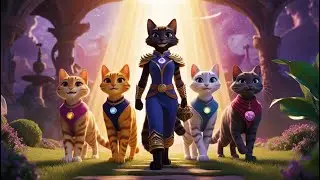 The Lost Path of the Feline Guardians Stories 191 #cat #cute #ai #catlover #catvideos #aiimages