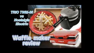 Best Waffle Maker Comparison, TRIO CUISINE TWM-85 vs Nostalgia Electrics, Waffle Iron Review