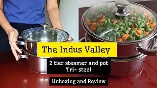 2  tier steamer cum pot - stainless steel cookware- the indus valley-28 October 2024