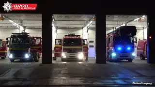 3x Turnout Reserve Pump, New Pump & Turntable Ladder (Avon Fire & Rescue Temple)