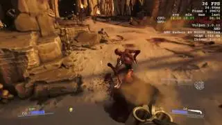Doom - UV, Vulkan notebook gameplay AMD HD8870m | M200x