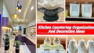 Indian Kitchen Countertop Organization & Decoraion Ideas 2023//How To Organize Kitchen Countertop//