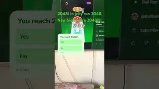 New high score 2048i!!! in jelly run 2048 #jellyrun2048gameplay #gameplayjellyshift @BallGamesHub