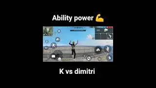 Ability power 💪 K vs Dimitri 😈🗿🔥 #freefire #viral #trend
