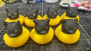 Painting an Army of Sagan Ummo Rubber Ducks! Live Painting and Chill with Shovel!