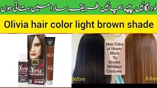 Best Olivia hair colour|Light Brown Hair Color at Home|Olive Hair Colour Review|Olive Hair Colour