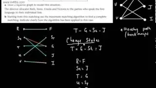 Decision 1 (D1) - Matchings - Bipartite Graphs and Maximum Matching Algorithm
