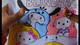 Blind bag unboxing #sanrio blind bag # my melody #kuromi # pompompurin# Cinnamoroll # hello kitty#