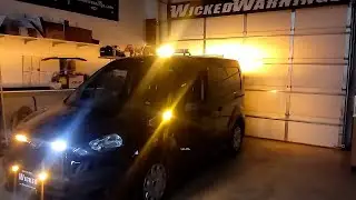 Установка светодиодных аварийных стробоскопов на новый Ford Transit