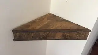 Making Floating Corner Shelves