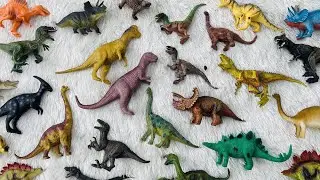 MAINAN DINOSAURUS LENGKAP JURASSIC STEGOSAURUS, TRICERATOPS, SPINOSAURUS, MEGALOSAURUS, BRONTOSAURUS