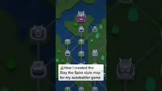 #shorts How I made a Slay the Spire style map for my roguelike autobattler game