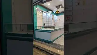 Perfect Glass Work | Clean & Premium Finish 😍#glasswork #glassfitting #glassinstallation#glass