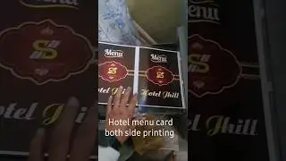 Hotel menu card printing | Konica Minolta c4065 | Digital Printing