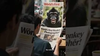 Обезьяна сделала селфи и стала звездой! #animals #monkey #обезьяна