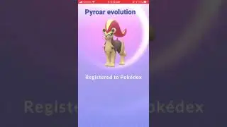 Pyroar Pok&eacute;mon evolution