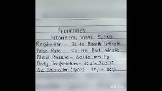#neonatal vital sign #children vital sign #baby vital sign