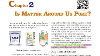 NCERT SCIENCE 9th | C -2 Is matter around us pure?