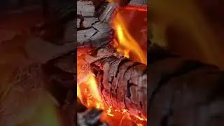 Relaxing Fireplace - Amazing Crackling Sounds Burn Fire #meditation #shorts #motivation