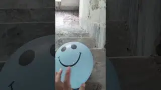 POV:  Pink Smile Balloon Drop Test & Pop Experiment 💦🎈 ASMR Satisfaction in 4k  #shortsfeed #viral