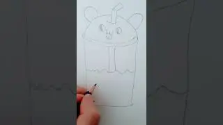 How to draw a milk tea very easy 😁🙊🤗#drawing #drawing4kids 🥰